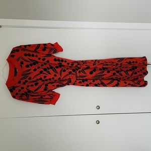 Short sleeve dress with tie belt